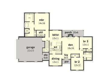 1st Floor Plan, 060H-0019
