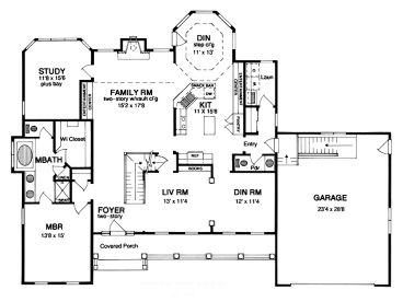 1st Floor Plan, 014H-0064