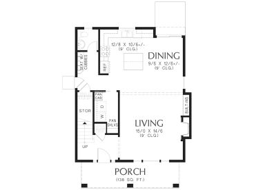 1st Floor Plan, 034H-0472
