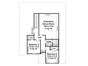 2nd Floor Plan, 001H-0137