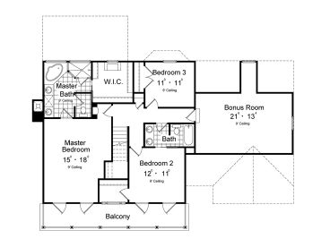 2nd Floor Plan, 043H-0104
