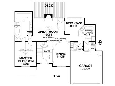 1st Floor Plan, 007H-0030