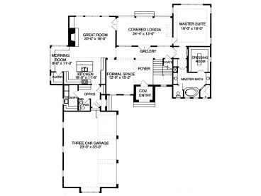 1st Floor Plan, 029H-0121