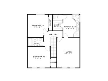 2nd Floor Plan, 065H-0019
