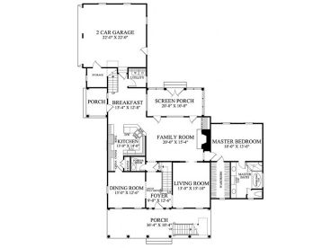 1st Floor Plan, 063H-0011