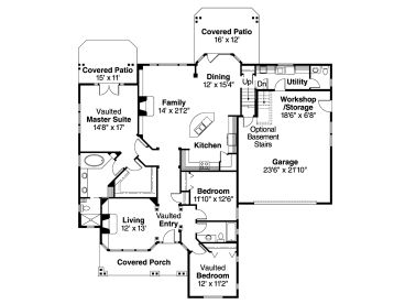 1st Floor Plan, 051H-0039