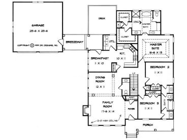 1st Floor Plan, 019H-0130