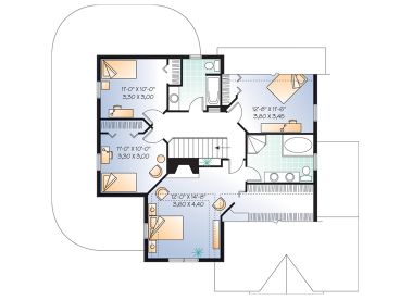 2nd Floor Plan, 027H-0054