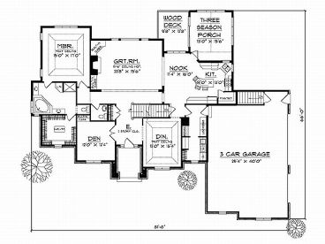 1st Floor Plan, 020H-0082
