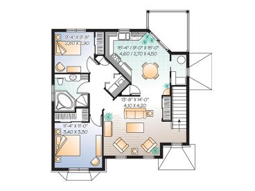 2nd Floor Plan, 027M-0019