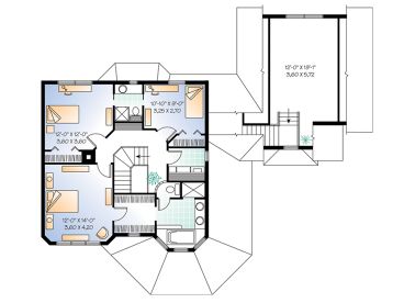 2nd Floor Plan, 027H-0059