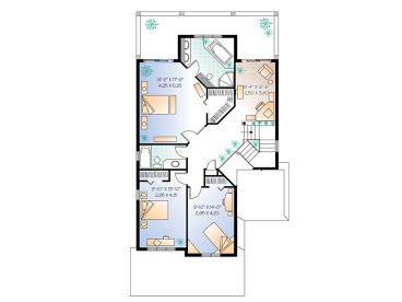 2nd Floor Plan, 027H-0057