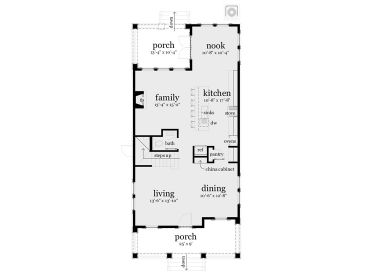 1st Floor Plan, 052H-0098
