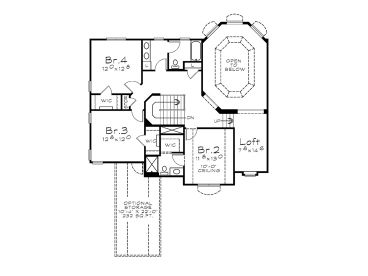 2nd Floor Plan, 031H-0202