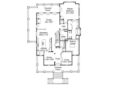 1st Floor Plan, 017H-0027