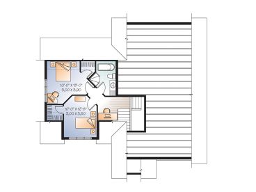 2nd Floor Plan, 027H-0273