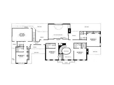 2nd Floor Plan, 063H-0183