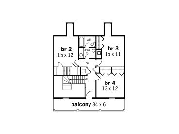 2nd Floor Plan, 021H-0164
