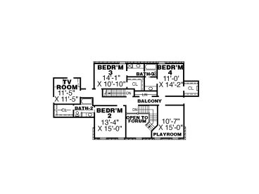 2nd Floor Plan, 011H-0027