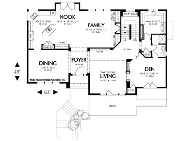 1st Floor Plan, 034H-0118