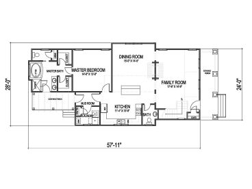 1st Floor Plan, 058H-0024