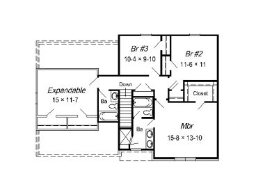 2nd Floor Plan, 061H-0042