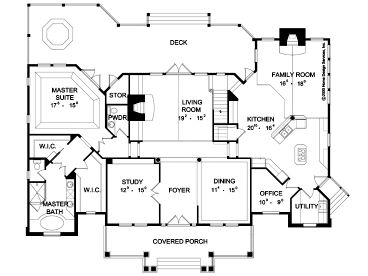 1st Floor Plan, 043H-0186