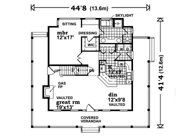 1st Floor Plan, 032H-0070