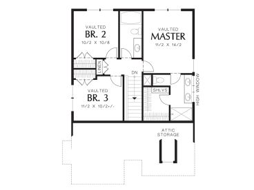 2nd Floor Plan, 034H-0232