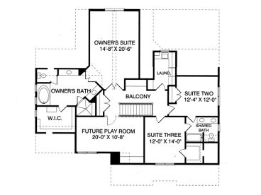 2nd Floor Plan, 029H-0114