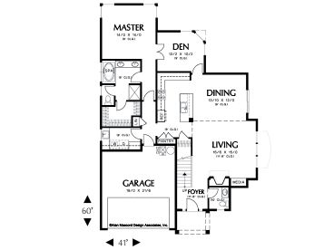 1st Floor Plan, 034H-0158