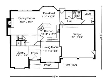 1st Floor Plan 046H-0125