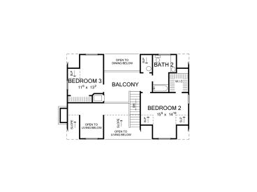 2nd Floor Plan, 036H-0003
