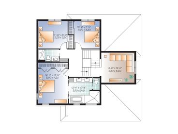 2nd Floor Plan, 027H-0269