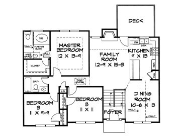 1st Floor Plan, 019H-0087