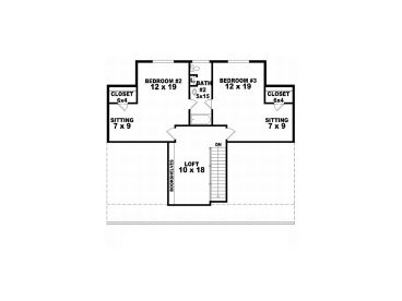 2nd Floor Plan, 006H-0058