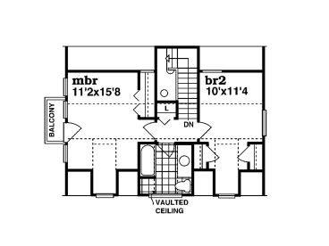2nd Floor Plan, 032H-0086
