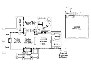 1st Floor Plan, 051H-0124