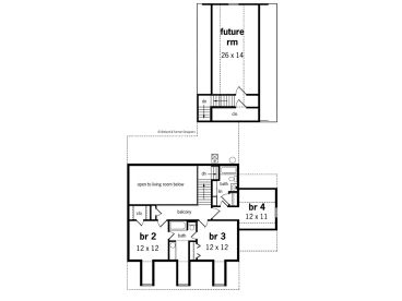 2nd Floor Plan, 021H-0151