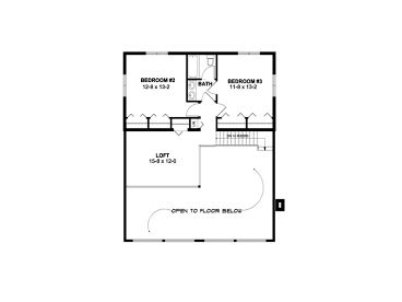 2nd Floor Plan, 047H-0004
