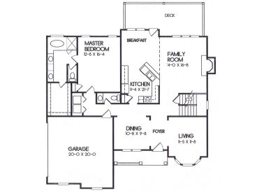 1st Floor Plan, 045H-0015