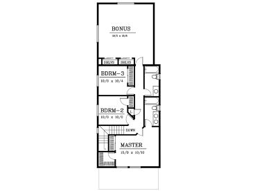 2nd Floor Plan, 026H-0072
