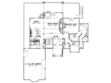 1st Floor Plan, 012H-0043