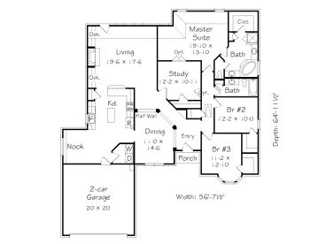 Floor Plan, 061H-0161