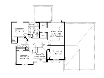 2nd Floor Plan, 023H-0048
