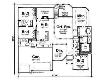 Floor Plan, 050H-0068