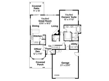 1st Floor Plan, 051H-0174