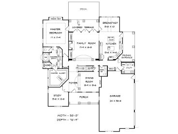 1st Floor Plan, 019H-0153