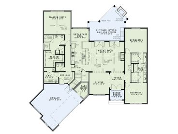 1st Floor Plan, 025H-0318