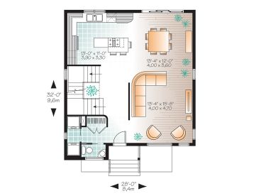 1st Floor Plan, 027H-0335